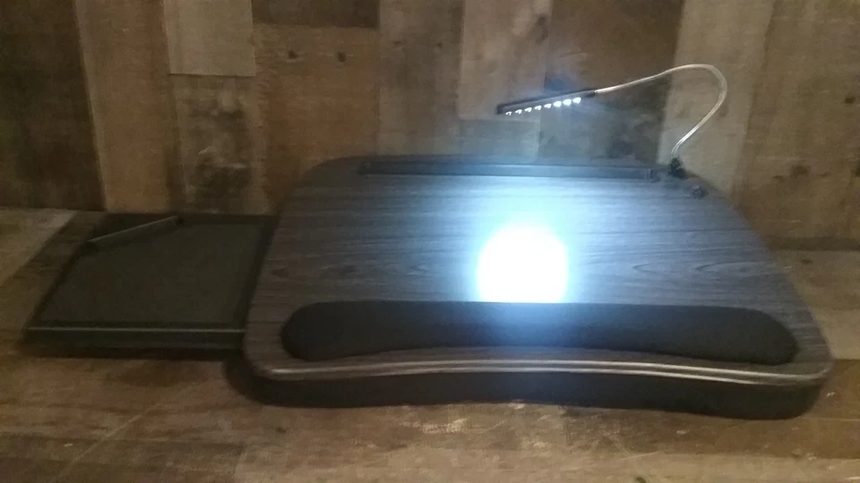 Sofia+Sam Whitewash top Portable Memory Foam LapDesk USB Light - Image 3 of 4