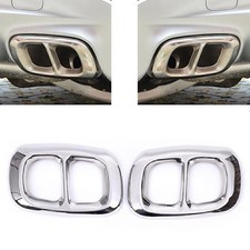 2x tylny tłumik wydechowy pokrywa rury wydechowej wykończenie pasuje do Benz GLA X156 2015-2018