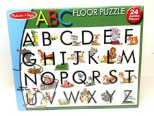 Melissa  Doug - ABC, 24  JUMBO  Piece, 2x3 Feet Floor Puzzle - So Fun - SEALED