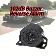 102dB Heavy-Duty Reverse Alarm for Trucks - 12-24V DC, Collision Warning