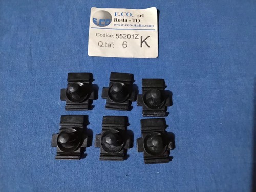 6 Clips Modanature Laterali Lancia Delta HPE 3 Porte 1994/2000 - Imagen 2 de 2