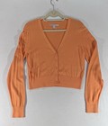 Old Navy Women’s Button Front Cropped Cardigan Sweater Size L Orange