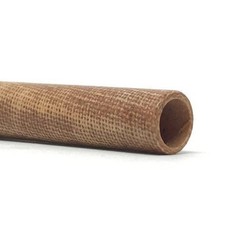 Canvas Micarta Phenolic Tube- Various Sizes- NATURAL BROWN