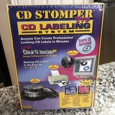 CD Stomper Pro CD Labeling System Kit Label Maker Applicator New Sealed PC Mac