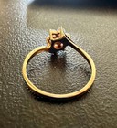 Opal Flower Ring Antique Magic Glo Wedding Engagement Cocktail Ring Yellow Gold — photo 10