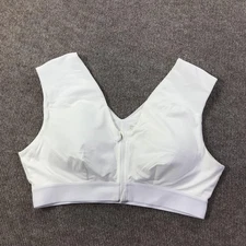 Tommie Copper Sports Bra Womens 2XL Shoulder Support Zip Front Activewear Gym