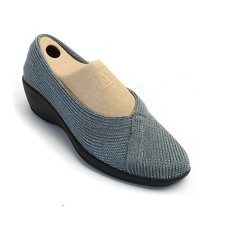 Arcopedico Mailu nylon knit slip on comfort shoe Titanium silver NWT 38 US7-7.5