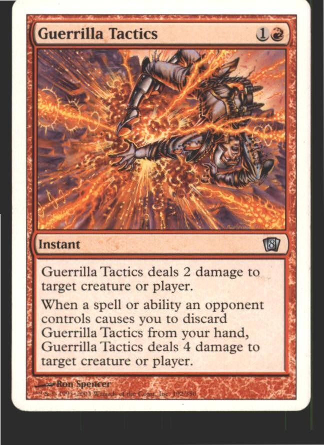 Guerrilla Tactics 192 Uncommon 8th Edition Magic: The Gathering MP