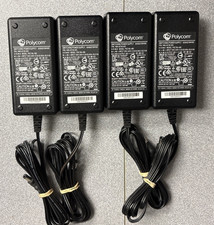 LOT OF 4 PolyCom PSC18U-480 AC Power Adapter 48V with Power Cords
