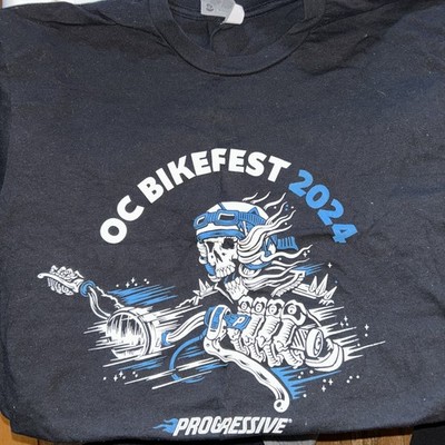 Ocean City Maryland Bikefest Mens S Black Motorcycle Progressive 2024