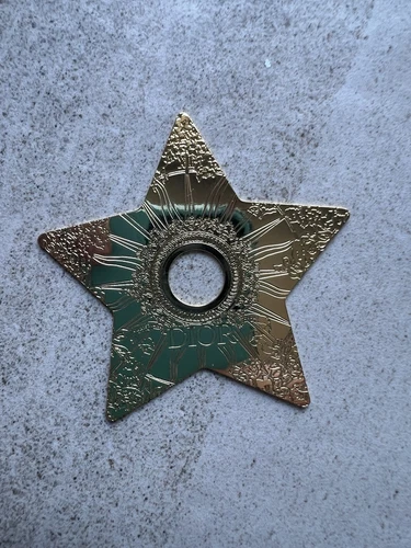 Ciondolo ornamento stella Dior tono oro bella borsa ciondolo collana ecc