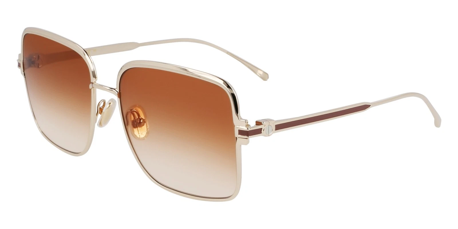 Ferragamo — Ferragamo SF317S Gold/Brown Sand Gradient 57/16/140 Women's Sunglasses