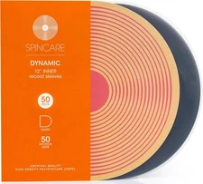 50x 12 Inch Anti Static Inner Vinyl Record Sleeves | Dynamic Rounded Bottom LP |