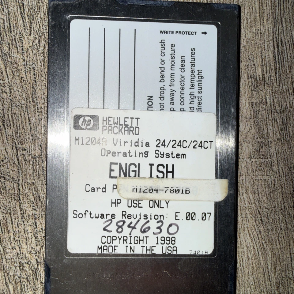 TARJETA FLASH PCMCIA Intel 4 MB Memoria Serie 2 5 Voltios iMC004FLSC-10 A8230099L Foto 3 de 4