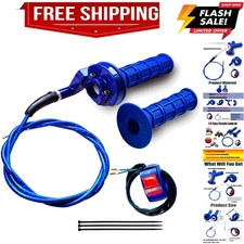 7/8 22mm Twist Throttle Accelerator Handle Grips for Pit Bike Mini Bike Throt...