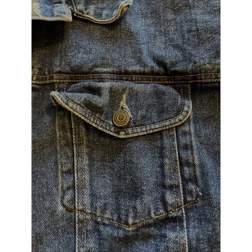 VTG 90s Marlboro Country Store Blue Denim Trucker Jacket Star Tag Mens XL image 8