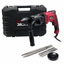 SDS Drill Rotary Hammer 3 Mode with Chisel Bits & Carry Case 850W 240v