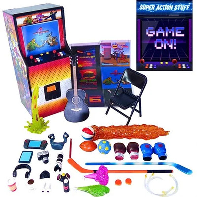 HCI53148: Super Action Stuff! Arcade Game On! Action Figure Accessories Set