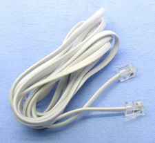 TEC10M, Philmore WHITE 14 Foot 4 Conductor RJ11 Male to Male Telephone Cord