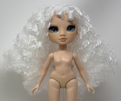 Rainbow High Airbrush Color Create Nude Fashion Doll Curly White Hair Freckles