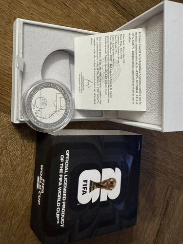 2026 FIFA World Cup $10 Silver Proof BCRA Diego Maradona AT397