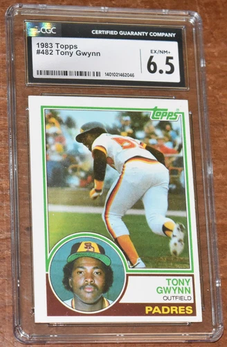 1983 Topps #482 - Tony Gwynn Rookie Card RC HOF - Beauty - CGC 6.5 EX/NM+