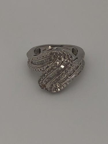 Anello Designer STS Chuck Clemency Diamante Bianco Argento Sterling 925 Misura 6 - Foto 4 di 14