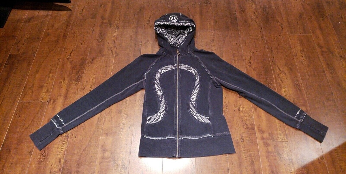 LULULEMON Special Edition Scuba Hoodie Black White Size 6 | eBay