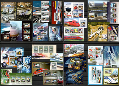 High speed trains Collection [2] 30 sheets MNH issued in 2014 #CNA168