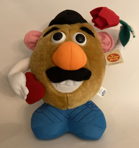 1998 Mr. Potato Head 11" Plush Nanco Holding Rose & Heart - Picture 1 of 9