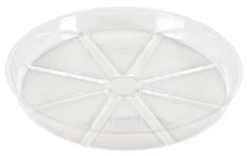 (50) ea Woodstream VS4VUS 4" Clear Vinyl Plant Planter Saucers