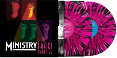 Trax Rarities-Black/White/Magenta Splatter by Ministry (Record, 2023)