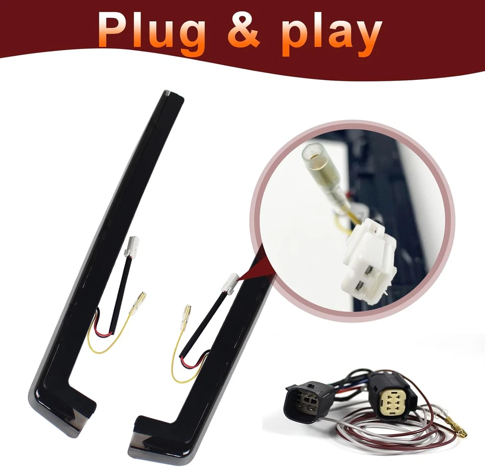 Tour Pack Luz de Freno LED Acento Lámpara Marcadora Lateral Para Harley Touring 2006-2022 Foto 4 de 4