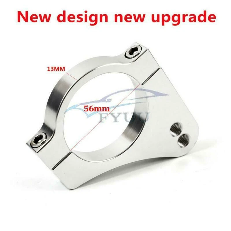 Amortiguador de dirección de motocicleta 56 mm soporte de abrazadera de montaje de horquilla reducir la vibración de la palanca Foto 2 de 4