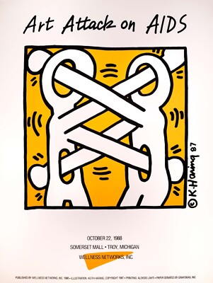 Keith Haring Art Attack on Aids Contemporary Urban Art
