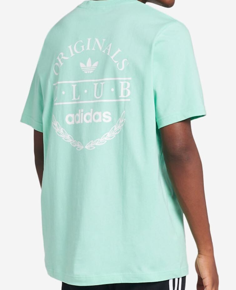 NEW MEN'S ADIDAS ORIGINALS CLUB LOGO TREFOIL TEE SHIRT~SIZE MEDIUM #HR7889