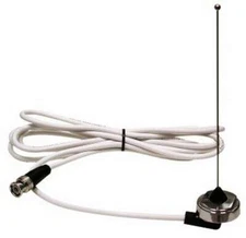Racing Electronics Antenna 6" Tall Stingray Roof Mount 9' Cable Steel Natural