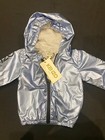 KENZO Babies' Metallic Hooded Jacket In Blue size 1A/74 — photo 2