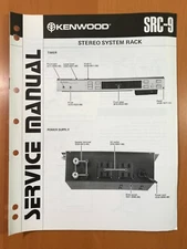 ORIGINAL SERVICE MANUAL & SCHEMATIC KENWOOD SRC-9 STEREO SYSTEM RACK D528