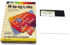 M-SS-NG L-NKS Atari 400/800, 1984 Missing Links Box  Disk Only NTSC