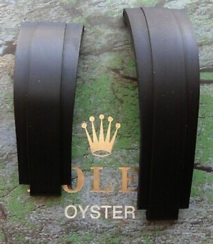Cinturino in Gomma NERO 20mm “Short Strap” - Mod. OYSTERFLEX / RUBBER per ROLEX - Foto 2 di 5