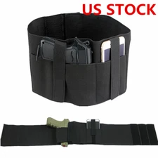 Tactical Belly Band Waist Pistol Gun Holster Right/Left Hand Concealed Waistband