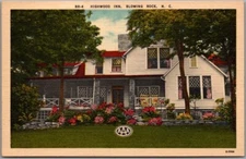 Blowing Rock, NC Postcard HIGHWOOD INN Guest Home Boarding House Linen Unused