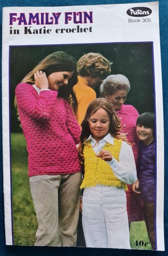 1960s Scoop Neck Vest Dress Longline Lookalikes Patons 305 Crochet Pattern - Picture 2 of 8