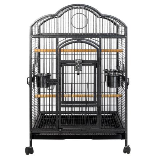 YES4PETS Bird Budgie Cage Parrot Aviary Carrier With Wheel - Picture 2 of 3
