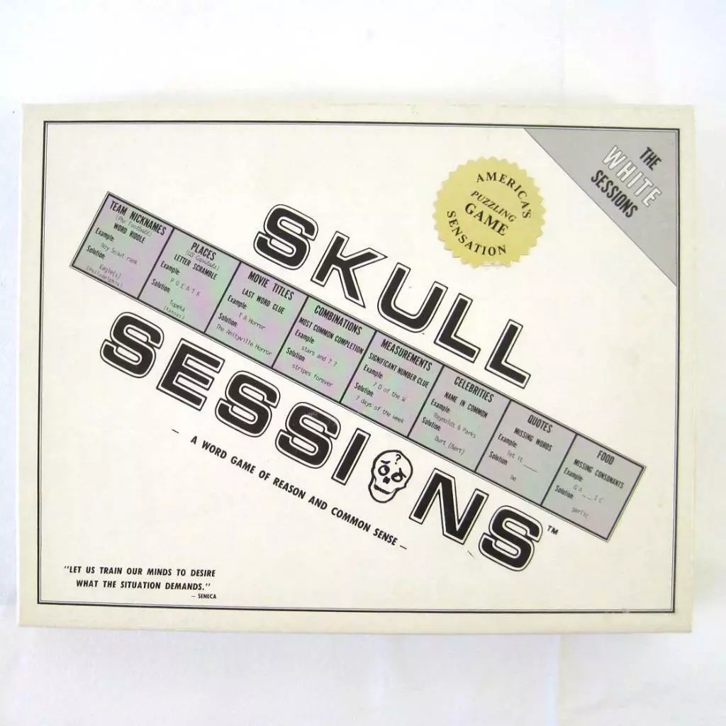 Skull Sessions Word Game Complete Never Played Vintage 1989 T M D Co