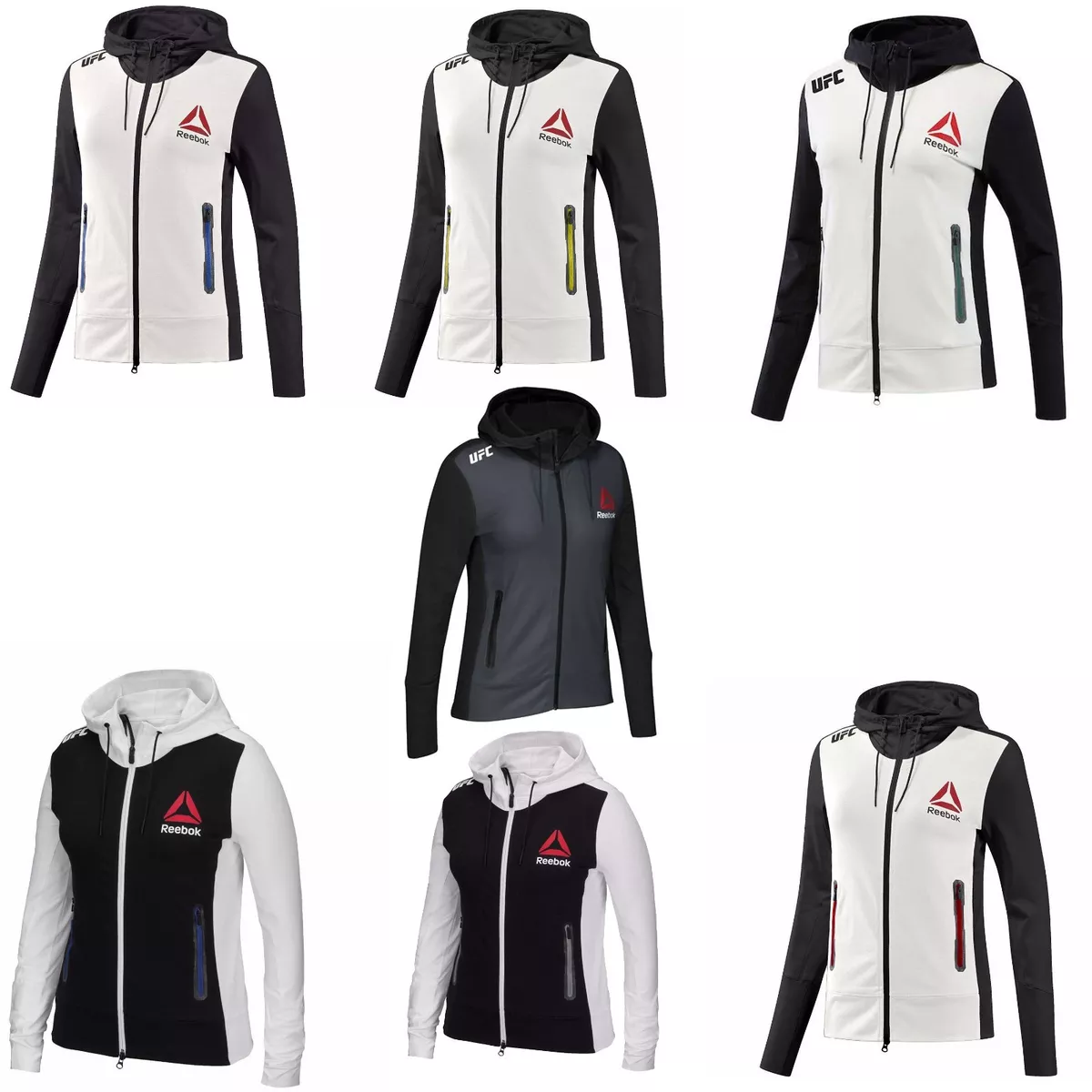 Reebok Women s X UFC FK Walkout Full Zip Long Sleeve Hoodie Jacket
