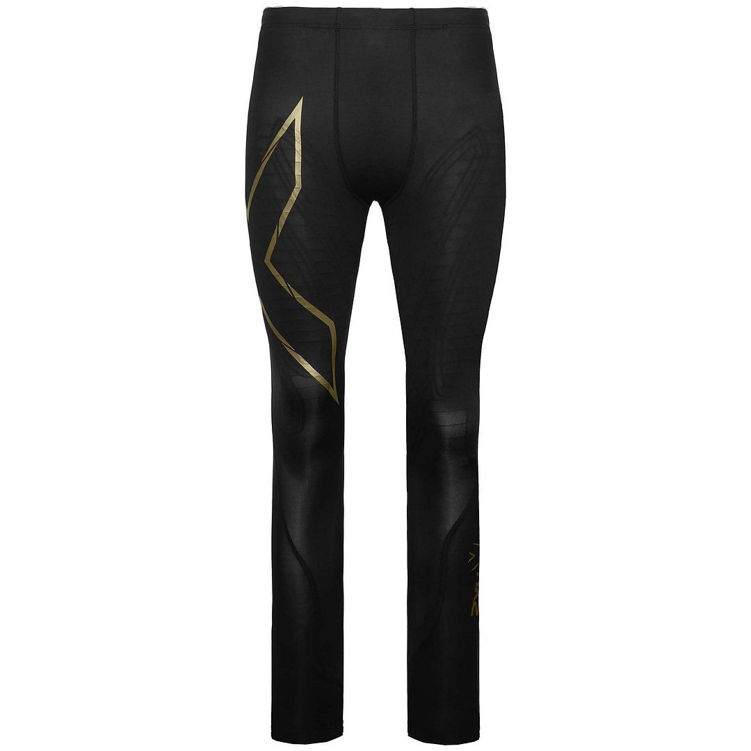 2XU Elite MCS Compression Mens Black/Gold Tights UK