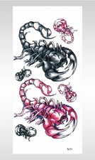 scorpio Halloween boys guys temporary tattoo bracelet wrist tattoos