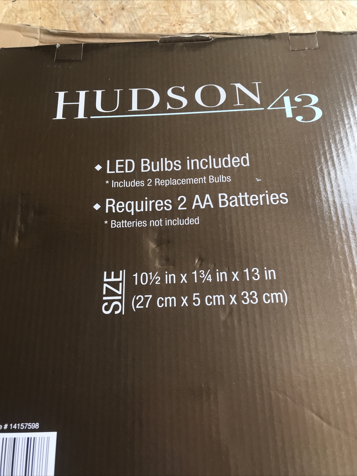 Hudson 43 Metal Marquee Letters Leds Bulbs Included Requires 2 AA Batteries not 